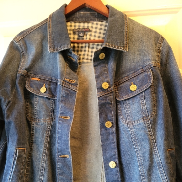 Isaac Mizrahi Jean Jacket 14 - Picture 3 of 4